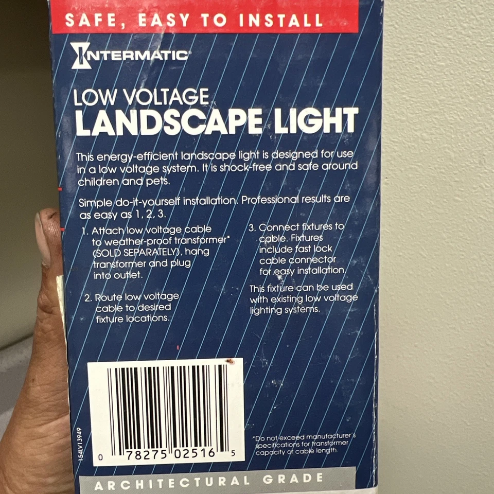 Paquete de 2 - Iluminación de bajo voltaje empotrada de grado arquitectónico Intermatic Malibu CL900 Foto 4 de 4