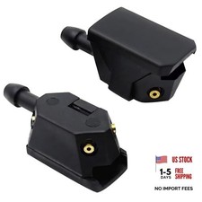 2 Pcs Windshield Washer Nozzles Arm-Mounted Spray Jets   Universal Car Wiper