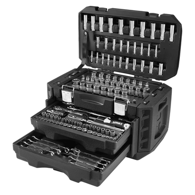 Hart HHMTS414 215-Piece Mechanics Tool Set, Multiple Drive, Chrome