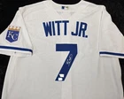 Kansas City Royals BOBBY WITT JR Auto Autograph Signed Baseball JERSEY w/COA