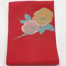 6969 Japanese Vintage Nagoya Obi Belt Kimono Fabric Silk Traditional Summer
