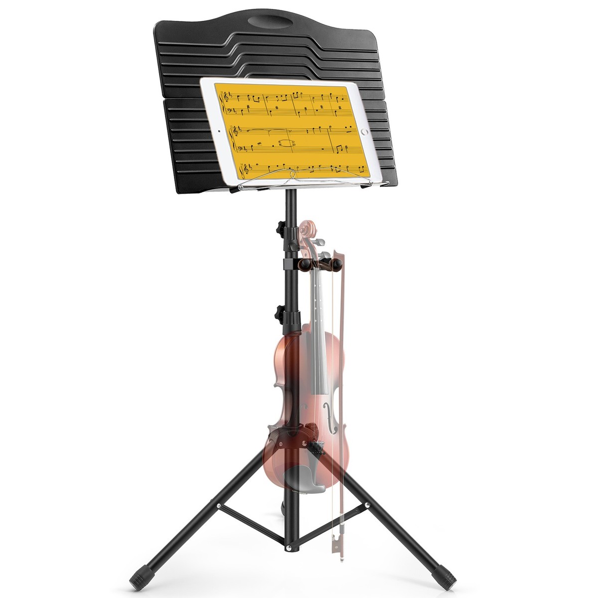 Donner DMS-1 Metal Sheet Music Stand With Violin Stand Carry Bag
