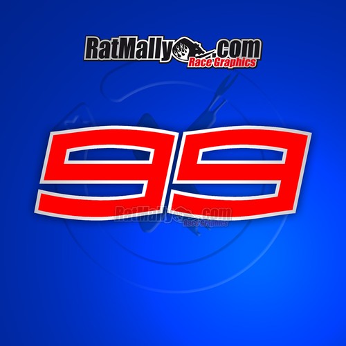 LORENZO 99 MOTOGP RACE NUMBER STICKERS DECALS GRAPHICS x3 eBay