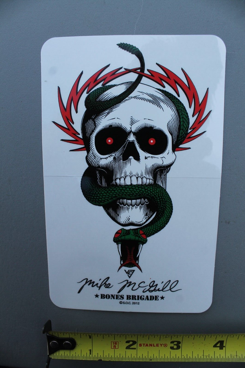 Mike McGill Bones Powell Skull Snake 2012 OG Z83A Vintage