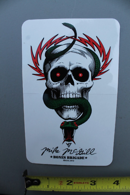 Mike McGill Bones Powell Skull Snake 2012 OG Z83A Vintage