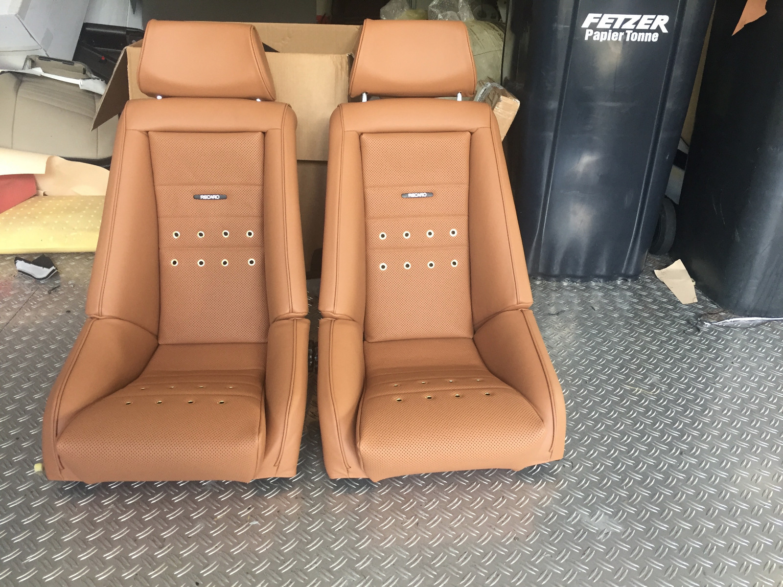 2 Recaro 2 para Porsche 911 F modelo asiento bufanda Singer cuero | eBay