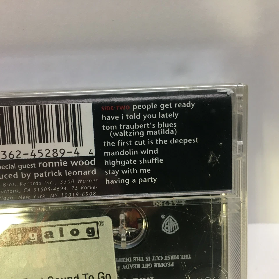 Rod Stewart Unplugged and Seated Cassette Tape 1993 WB w/ Ronnie Wood of Stones - Image 4 of 4