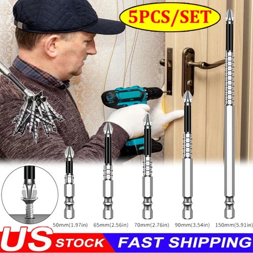 1SET Trapano Avvitatore Alto Magnetico,Forte Durata Magnetica Punta Trapano US - Foto 2 di 20