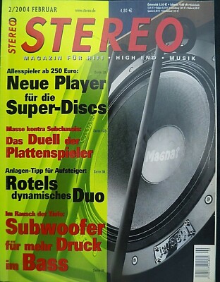 STEREO 2/04, PROGRESSIVE AUDIO A1, ROTEL RCD 1072,RA 1062,MAGNAT OMEGA 530,AUDIO