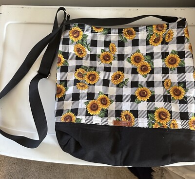 Sunflower Pattern Crossbody Bag