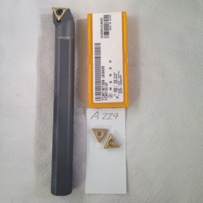 NEW 3/4'' CARBIDE BORING BAR. E12-STUCR-3 W/ MITSUBISHI TCMT 32.52 INSERTS {A229}