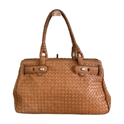 Bottega Veneta Intrecciato Roma Tote Bag Leather Handbag Vintage FOR REPAIR  - Picture 1 of 8