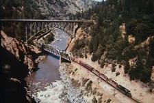 Western Pacific in the Feather River Canyon in 1984 8 x 10 Photo