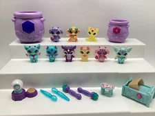 Magic Mixies Mixlings Lot Figures Wands Castle Part Bed Table Magic Crystal Ball