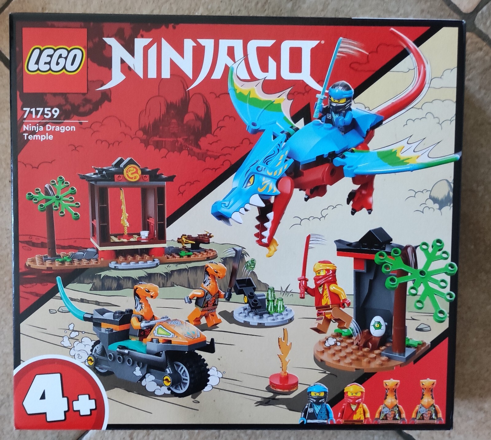 LEGO Ninjago 71759 Temple du Dragon jeu de construction idéal pour animer les après-midis en famille