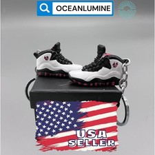 Best Quality Jordan 3D Mini Sneaker Keychain, Shoe Box, Display Box Option