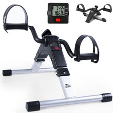 Folding Mini Pedal Exerciser Aerobic Exercise Bike LCD Display Stationary Home