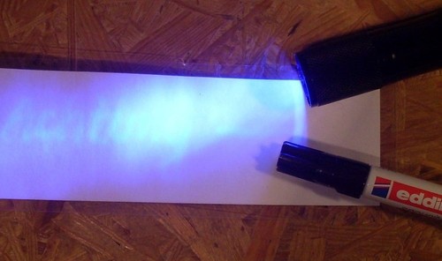 Tools LED UV Flashlight 9 LED + Special UV Edding 8280 (Bundle) - Picture 2 of 2