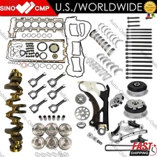 N55 Engine 3.0L Overhaul Rebuilding Crankshaft / Rods / Timing Chain Kit For BMW