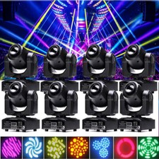 8PCS LED Moving Head Light RGBW Gobo Beam Stage DJ Disco Show DMX Spot Lighting