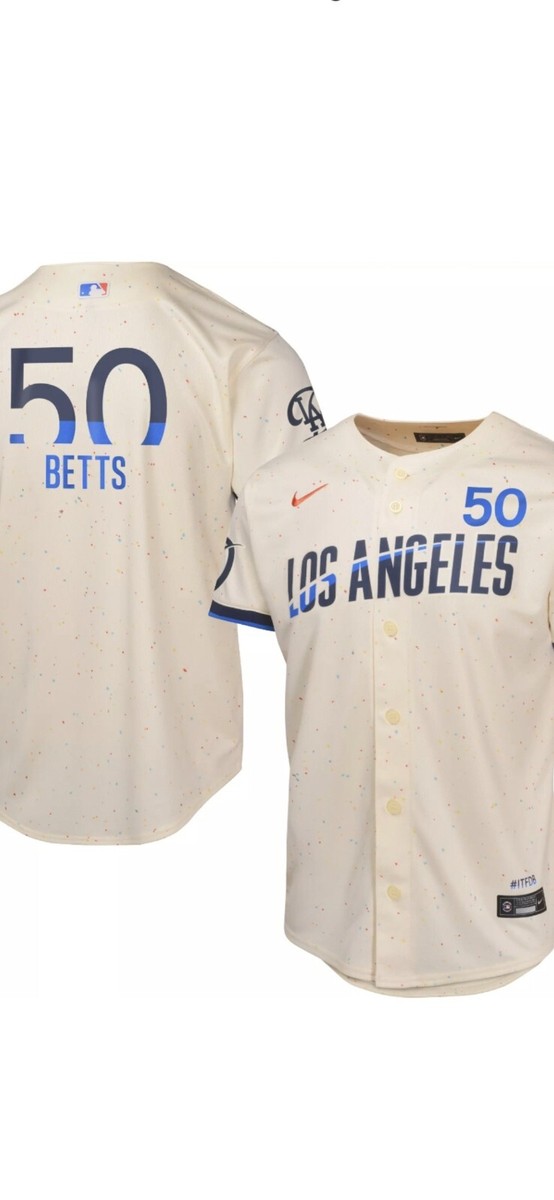 NWT Mookie Betts Dodgers Nike Vapor City Connect Jersey Size Youth