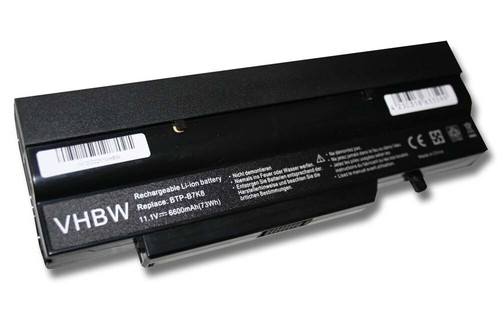 CS-DE6500BU Batería 200mAh Compatible con [Fujitsu] Amilo D7800, MS2242