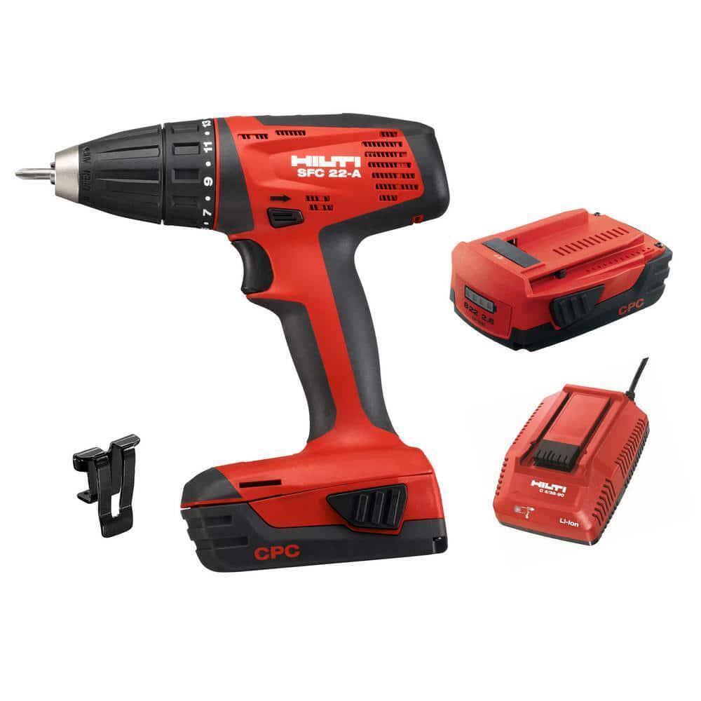 22-Volt Lithium-Ion 1/2 in. Cordless Compact Drill Driver SFC 22 Kit (No Bag) 22-Volt Lithium-Ion 1/2 in. Cordless Compact Drill Driver SFC 22 Kit (No Bag)