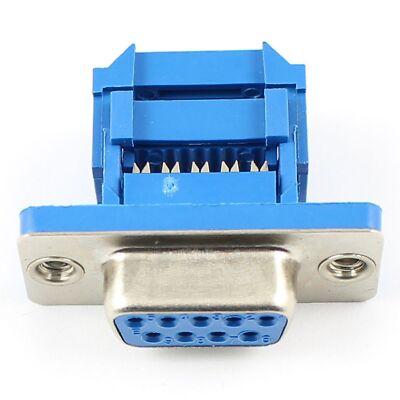 5pcs D-SUB 9 pin female IDC type adapter connector for cable DB9 #A6-29