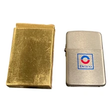 Vintage Park Sherman Lighter Silver Tone Flip-Top Delco Auto Parts Unfired NOS