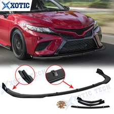 For Toyota Camry 2018-24 SE XSE JDM Style Gloss Black Front Bumper Lip Splitter