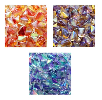Rutkovsky 111-93204 Meteorite Pressed Beads Czech Glass 14x11mm Size 8 Pieces