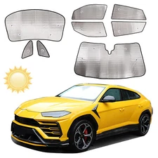 8Pcs All Window Sun shade Set Protection Custom Fits Lamborghini URUS 2018-2023