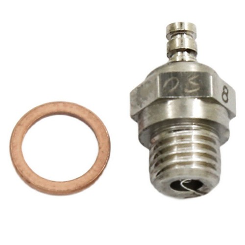 RC Car Glow Plug Standard OS No.8 Glow Plug Spark Medium For Nitro Engine e - Picture 2 of 5