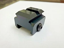 Picatinny Riser Mount 0.60in tall, 1 Slot  - Anodized Black