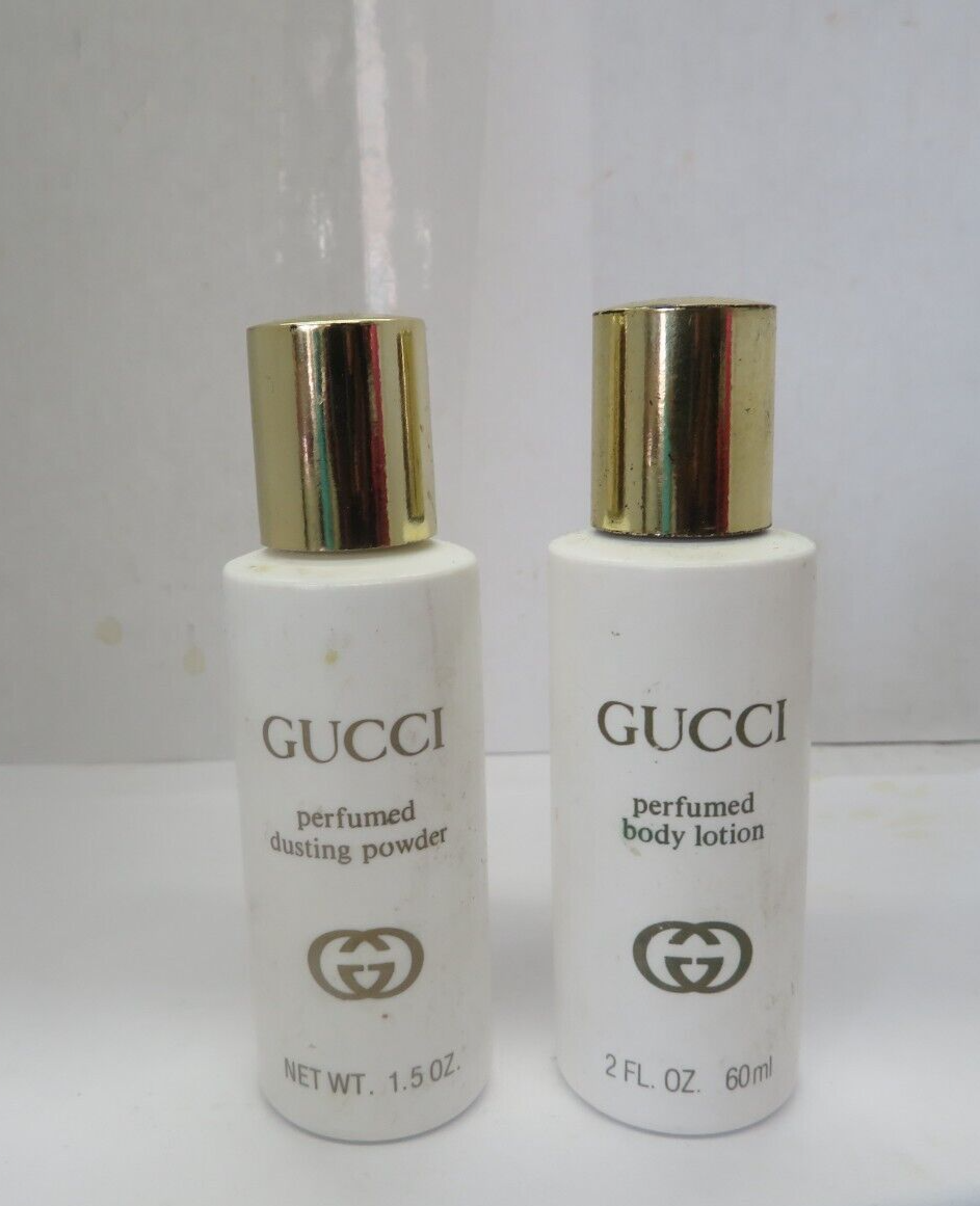 VINTAGE GUCCI SET: PERFUMED BODY LOTION + PERFUMED DUSTING POWDER
