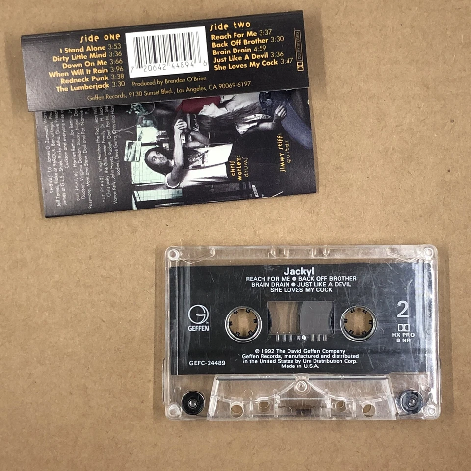 JACKYL Cassette Tape 90s Metal Glam DEBUT ALBUM THE LUMBERJACK I STAND ALONE Foto 3 de 4