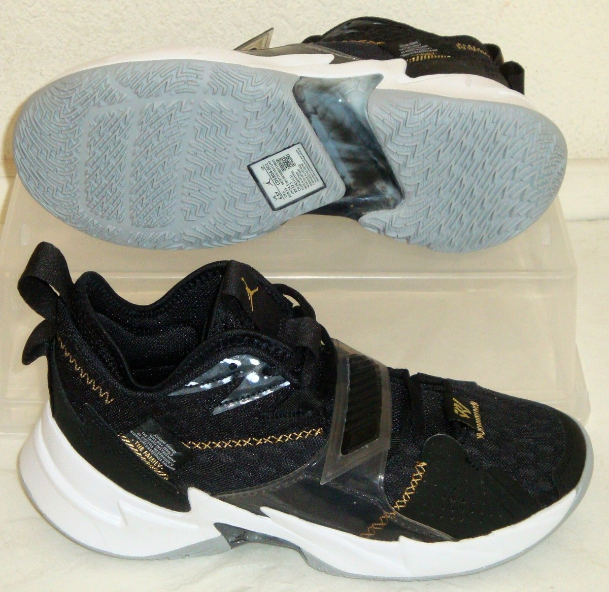 Nike Jordan Why Notブラック/ゴールド New Nike Air Jordan Why Not Zero .3 GS Black Gold Youth US