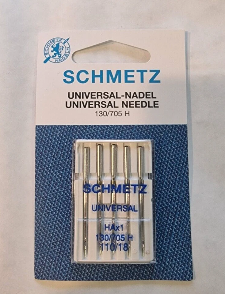 Schmetz Sewing Machine Needles Size 110/18 Heavy Duty Universal Needle Pack of 5