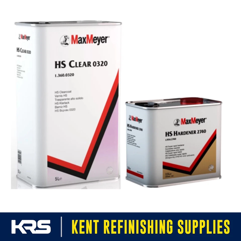 MAXMEYER Max Meyer 0320 2740 Super Rapid HS Clearcoat Kit 7.5Lt
