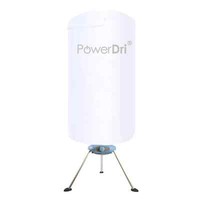 15kg Electric Clothes Dryer Portable Heated Drying Laundry Airer Rack with Cover