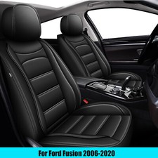 Car Front Rear Seat Covers Full Set Faux Leather Pad For Ford Fusion 2006-2020