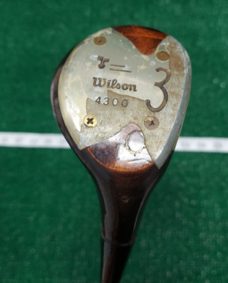 Vintage Wilson 4300 Golf Driver 3 Wood Steel Shaft RH Staff #3 | eBay