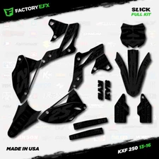 Blackout Slick Racing Graphics Kit fit 13-16 Kawasaki Kxf250 Kxf 250 Decal