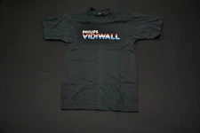 VTG Philips Vidiwall Shirt Black Men's Medium M Single Stitch Electronics