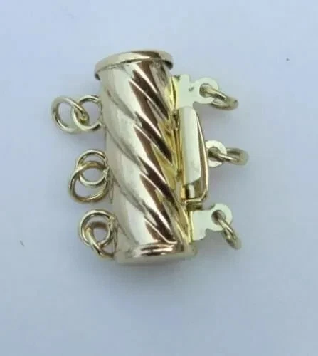 3 РЯДА AAA 9-10 ММ ЮЖНОГО МОРЯ БЕЛЫЙ ЖЕМЧУГ БРАСЛЕТ 7,5-8 «14K ЗОЛОТОЙ ЗАСТЕЖКИ - Изображение 2 из 2