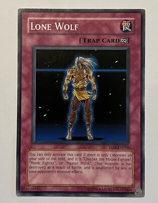 1996 Yu-Gi-Oh! Lone Wolf #TLM-EN060 Konami NM