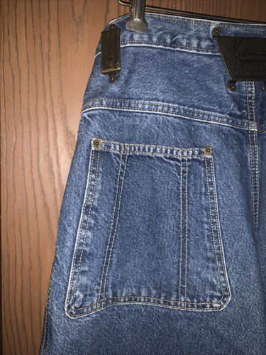 KARL KANI shorts, vintage hip hop baggy jeans, denim, 90s hip-hop mens size W 32 - Picture 9 of 11