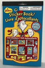 Dr. Seuss 245 Sticker Book 1 Foil Sheet - 4 Sheets Total - NEW