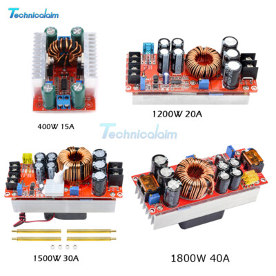 1200W 20A/1500W 30A/1800W 40A DC-DC Boost Converter Step Up Power Supply Module
