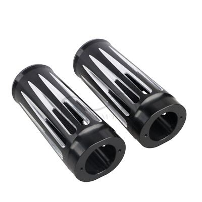 Arlen Ness Deep Cut Black Fork Boots Sliders Cow Bells Plus 2 for